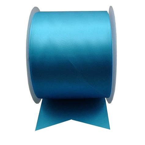 Satin Sash Ribbon 100mm 4inch Turquoise 1m
