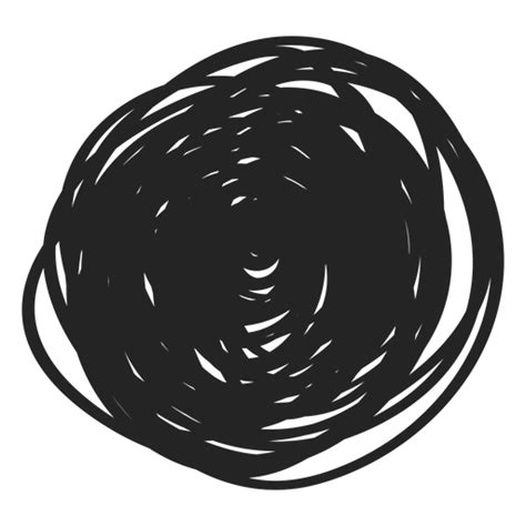 Filled Circle Scribble Element Transparent Png And Svg Vector File