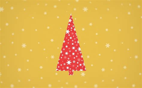 December 25 Christmas Day 2014 Red Christmas Tree Illustraiton