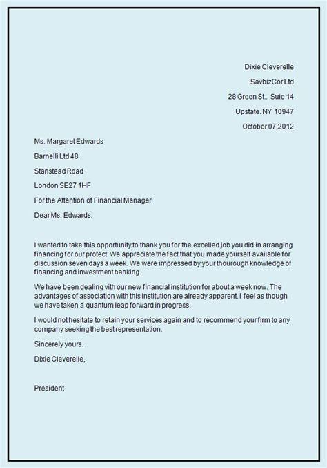 business letter template business letter format writing