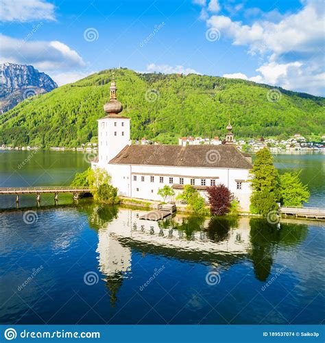 Gmunden Castle Aerial View Stock Photo Image Of Traunsee 189537074