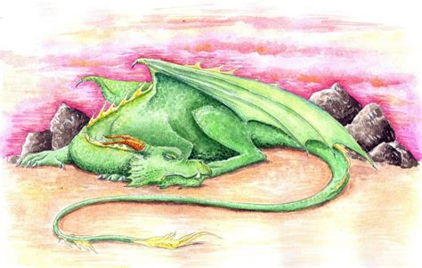 How To Draw A Sleeping Dragon Step By Step