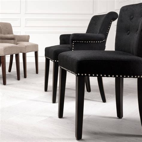 Check out our spoon back chair selection for the very best in unique or custom, handmade pieces from our furniture shops. Ring Back Black Dining Chair Key Largo, Cashmere | Swanky ...