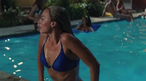 Blue Bikini Worn By Sharon Tate Margot Robbie In Once Upon A Time In Hollywood Spotern
