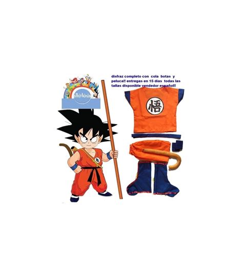 Disfraz Niños De Dragon Ball Z Completo Goku 3233