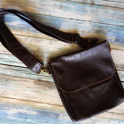 Genuine Leather Guide Bag Cross Body Bag Murse Man Purse Travel Bag