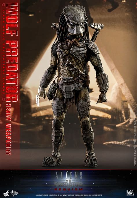 Unmasked scar predator 1:18 scale action figure, multicolor. Hot Toys - Wolf Predator 2.0 - Alien v Predator Requiem ...