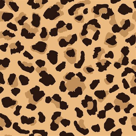 Premium Vector Leopard Skin Seamless Pattern Texture