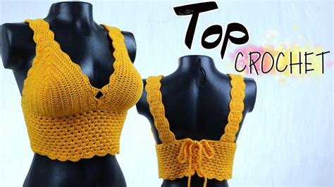 Top Crochet Clásico Ideal Para Principiantes Padrões De Tricô Tricobaba