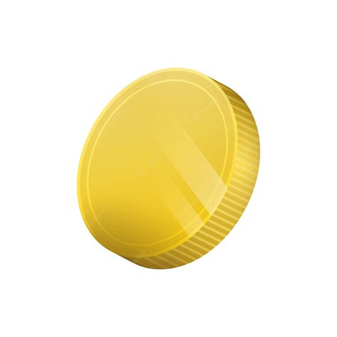 Premium Vector 3d Golden Coin Isolated On White Background