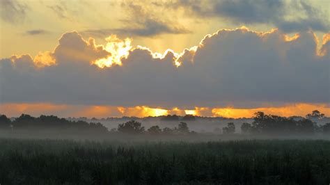 Sunrise Over A Foggy Savannah Nwr In South Carolina Near S Flickr
