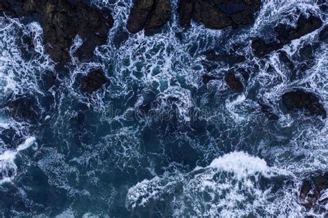 Top Down View Of Giant Ocean Waves Stock Image Image Of Beautiful
