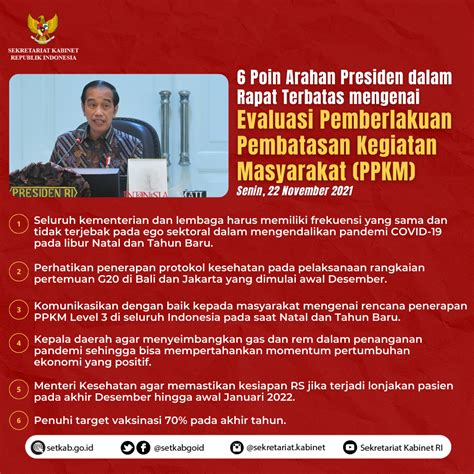 Sekretariat Kabinet Republik Indonesia Arahan Presiden Ri Pada Ratas