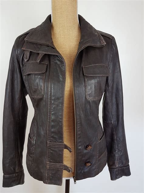 Danier Leather Jacket. Brown Leather Jacket Coat. | Etsy | Leather jacket, Brown leather jacket ...