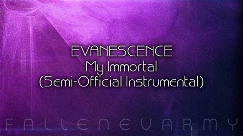 Evanescence My Immortal Instrumental 2 Youtube