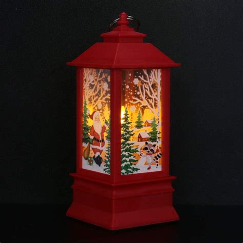 Demiawaking Christmas Lantern Led Lights Indoor Outdoor Battery