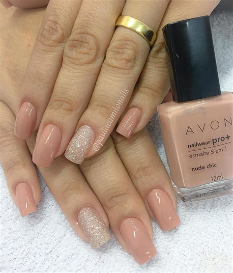 Nude And Glitz Classy Nails Simple Nails Stylish Nails Gorgeous