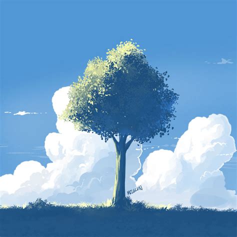 Painting Anime Tree Using Firealpaca