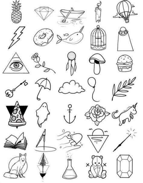 Tattoos Desenhos Simples Tatuagem Fácil De Desenhar Mini Desenhos