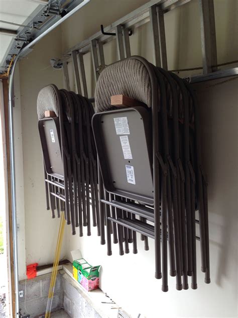 How To Make Folding Chair Racks Diy Garage Storage Folding Chair