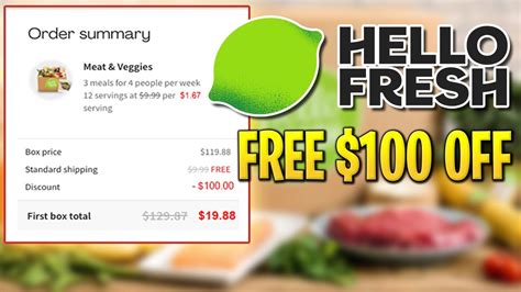 How I Got A Free Hello Fresh Discount Code And Saved 100 For Free
