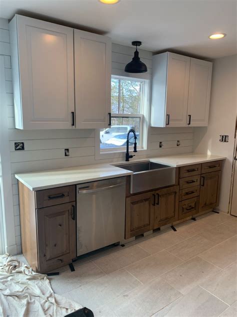 Add Shiplap Detail As Your Kitchen Backsplash If You Cant Figure Out What Tile You Want