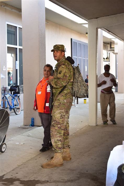 Florida National Guard Soldiers Provide Shelter Security National