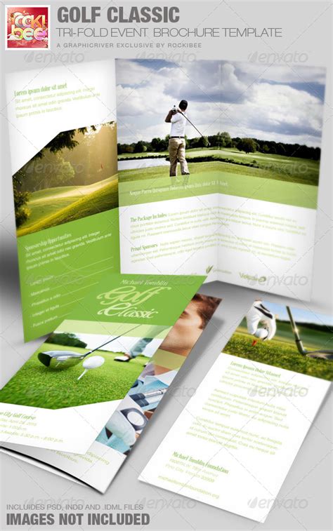 Golf Classic Event Tri Fold Brochure Template By Rockibee Graphicriver