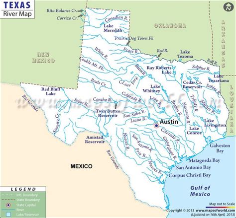 Texas Rivers Map Rivers In Texas Texas Map Map Texas