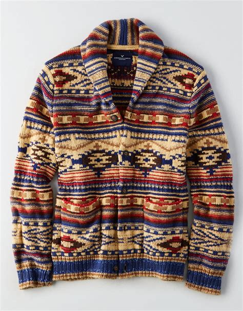 American eagle's standard shipping is $7 and takes three to seven business days for delivery. Lyst - American Eagle Shawl Cardigan Sweater for Men