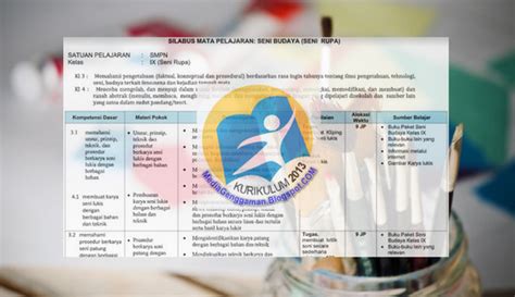 Dari sini saya sarankan untuk anda yang menginginkan file silabus sma/ma kelas xi khususnya mata pelajaran pjok untuk semester 1 dan semester 2 revisi 2020 maka anda berhak memilikinya dengan gratis. Silabus Seni Budaya Kelas 9 K13 Revisi 2019 | Media Genggaman