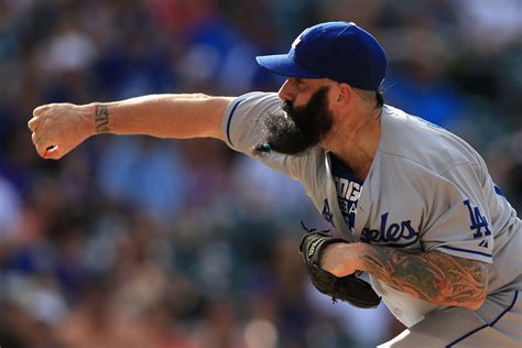 Relief Pitcher Brian Wilson 00 Of The Los Angeles Dodgers Works