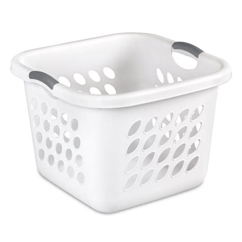 Sterilite 1.5 Bushel/53 L Ultra-Square Laundry Basket, White - Walmart gambar png