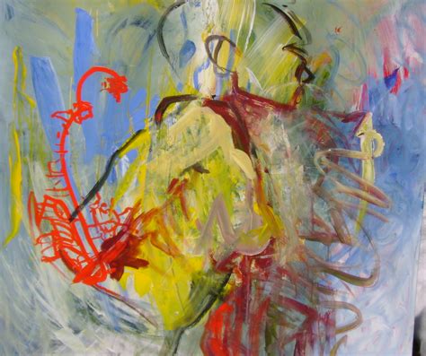 She Sings A Figurative Abstract Acrylic On Canvas In The Human Form