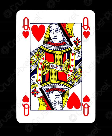 Playing card queen view detail. Playing Card Queen Of Hearts, Stock Photo | Crushpixel