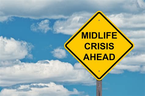 Midlife Crisis Ahead Caution Sign Rejuvage