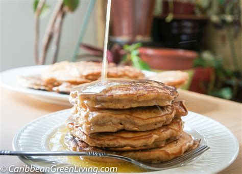 Fluffy Apple Pancakes With Maple Syrup Butter Caribbean Green Living