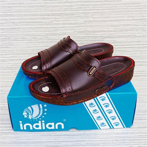 Jual Indian Sandal Slide Pria Kulit Asli Sandal Kulit Pria Indian Original Model Terbaru