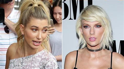 taylor swift s squad slammed by hailey baldwin ‘i don t know what it proves the courier mail