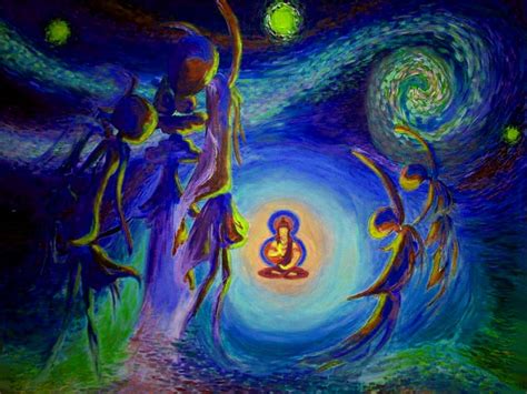 Cosmic Yogi Painting By Jesse Harris Fine Art America