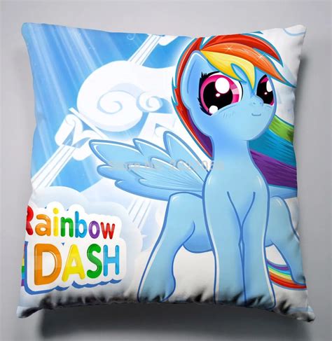 Anime Manga My Little Pony Rainbow Horse Pillow 40x40cm Pillow Case