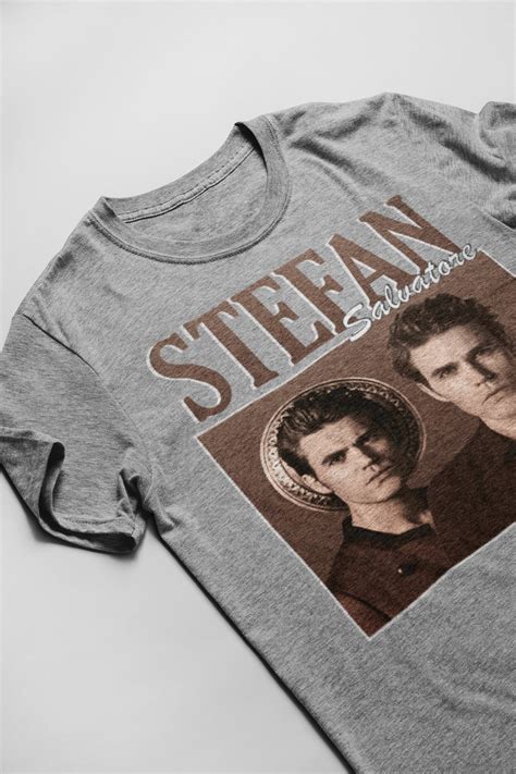 Stefan Salvatore T Shirt Vintage The Vampire Diaries Tvd Damon Etsy