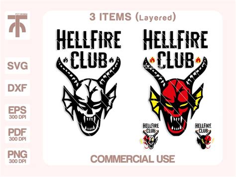Hellfire Club Svg Hell Fire Club Svg Hellfire Club Shirt | Etsy UK