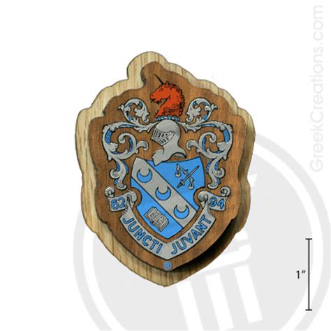 Theta Xi Large Raised Wooden Crest By Greek Creations