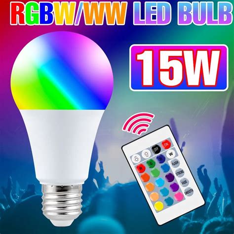 Rgb Bulb B22 E27 10w 16 Color Changing Dimmable Led Light Lamp Ir
