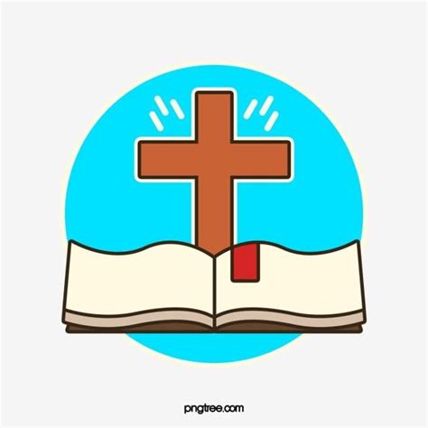 Cruz E Bíblia Projetada Png Bíblia Cruz Vetor Transversal Imagem