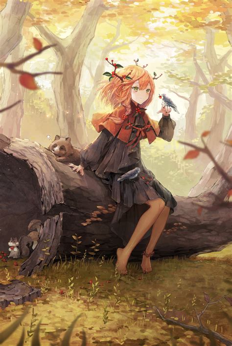 Anime Girl In Forest 2635 Devilchan