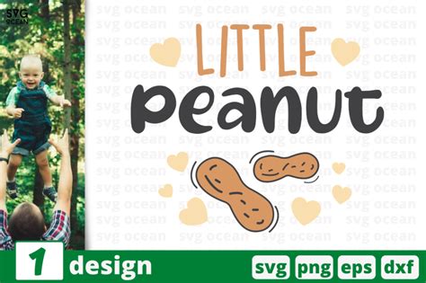 1 Little Peanut Baby Quotes Cricut Svg By Svgocean Thehungryjpeg