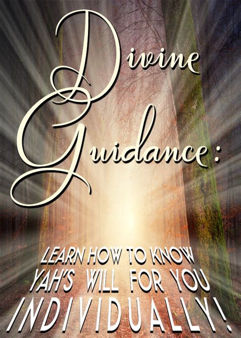 Divine Guidance Learn How To Know Yahs Will For You Individually