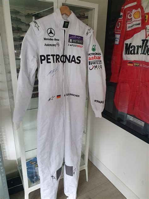 Michael Schumacher Signed Race Suit Replica Mercedes F Racingexclusives